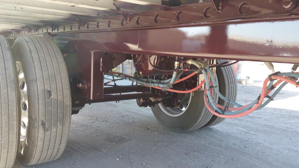 Commercial truck after sandblasting and restoration work in Phoenix